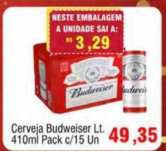 Spani Atacadista Cerveja budweiser oferta