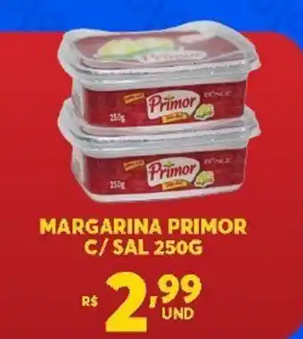 Atacadão Centro Sul Margarina Primor c/ sal 250g oferta