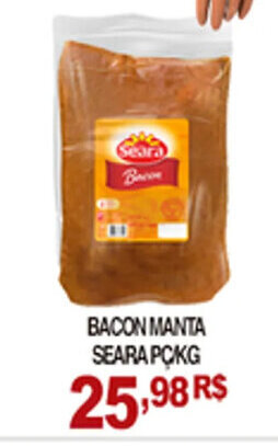 Mercadão Atacadista Bacon Manta Seara pc/kg oferta