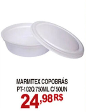 Mercadão Atacadista Marmitex Copobras 750ml c/50un oferta