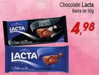 Villefort Atacadista Chocolate Lacta barra de 90g oferta