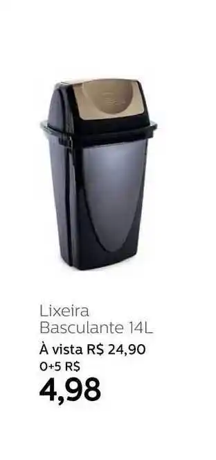 Lixeira Basculante 14l