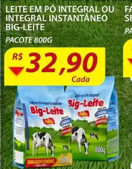 Leite em po Integral ou Integral Instantaneo Big Leite 800g