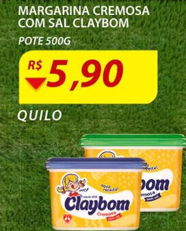 Assaí Atacadista Margarina Cremosa com sal Claybom 500g oferta