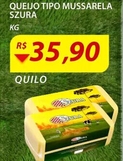 Assaí Atacadista Queijo Tipo Mussarela Szura 1kg oferta