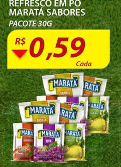 Assaí Atacadista Refresco em po Marata Sabores 30g oferta