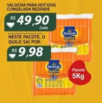 Salsicha Para Hot Dog Congelada Rezende 5kg