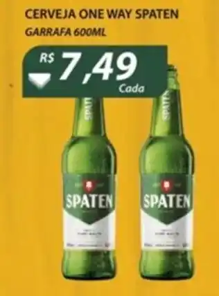 Hirota Food Supermercado Cerveja One Way Spaten 600ml oferta