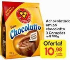 Supermercados Princesa Achocolatado em pó 3 corações 700g oferta