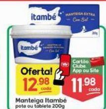 Supermercados Princesa Manteiga itambé 200g oferta
