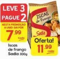 Supermercados Princesa Iscas de frango sadia 300g oferta
