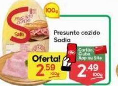 Supermercados Princesa Presunto cozido sadia oferta