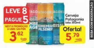 Supermercados Princesa Cerveja patagonia 350ml oferta