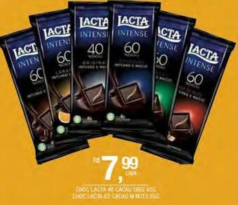 DB Supermercados Chocolate lacta 40 cacau orig 85g oferta