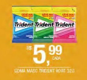 DB Supermercados Goma masc trident hort 32g oferta
