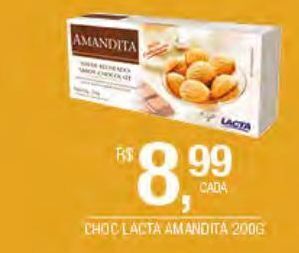 DB Supermercados Chocolate lacta amandita 200g oferta