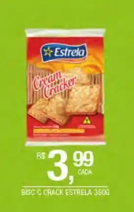 Biscoito cream cracker estrela 350g