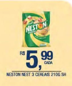 DB Supermercados Neston nestlé 3 cereais 210g oferta