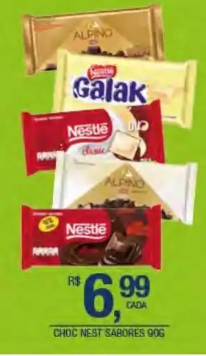 DB Supermercados Chocolate nestlé sabores 90g oferta