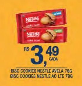 DB Supermercados Biscoito cookies nestlé avelã 78g oferta