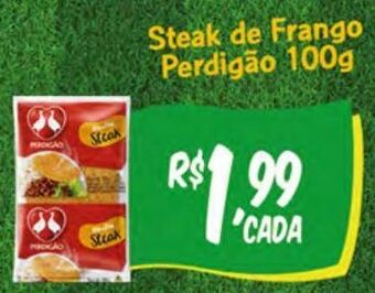 DB Supermercados Steak de frango perdigão 100g oferta