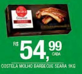 DB Supermercados Costela molho barbecue seara 1kg oferta