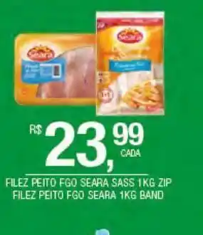 DB Supermercados Filezinho de peito de frango seara sass 1kg oferta