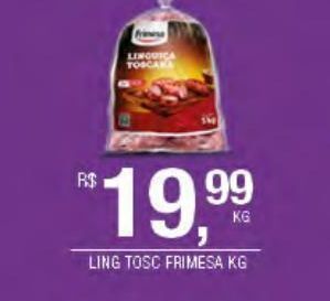 DB Supermercados Linguiça toscana frimesa kg oferta