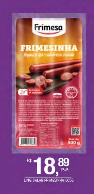 DB Supermercados Linguiça calabresa frimesinha 500g oferta