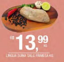 DB Supermercados Lingua suína salgada frimesa kg oferta