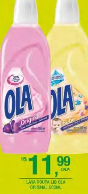 DB Supermercados Detergente líquido ola original 500ml oferta