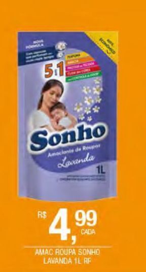 DB Supermercados Amaciante roupa sonho lavanda 1l oferta