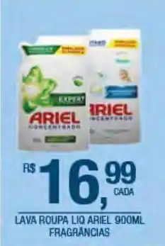 DB Supermercados Lava roupa líquido ariel 900ml fragrãncias oferta
