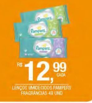 DB Supermercados Lenços umedecidos pampers fragrãncias 48und oferta