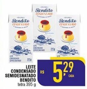 Mercantil Rodrigues Leite condensado semidesnatado bendito 395g oferta