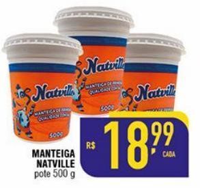 Mercantil Rodrigues Manteiga natville 500g oferta
