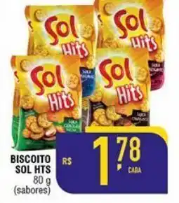 Mercantil Rodrigues Biscoito sol hits 80g oferta