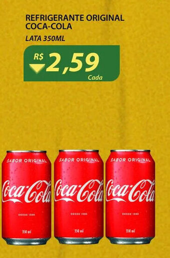 Assaí Atacadista Refrigerante original Coca Cola 350ml oferta