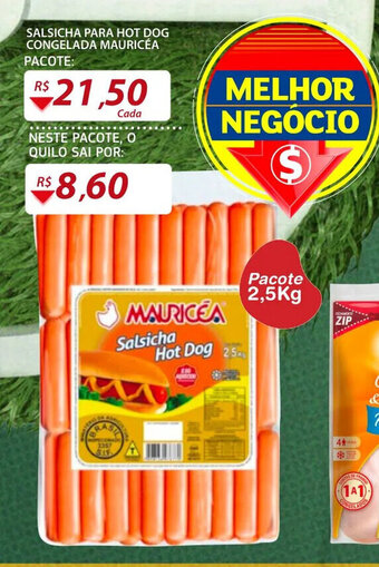 Assaí Atacadista Salsicha Para Hot Dog Congelada Mauricea 2.5kg oferta