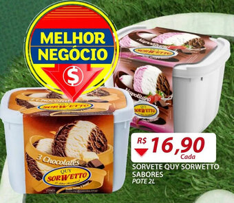 Assaí Atacadista Sorvete Quy Sorwetto sabores 2L oferta