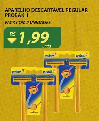 Assaí Atacadista Aparelho Descartavel Regular Probak II 2unidades oferta