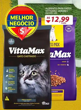 Assaí Atacadista Alimento para Gatos Vittamax 1kg oferta