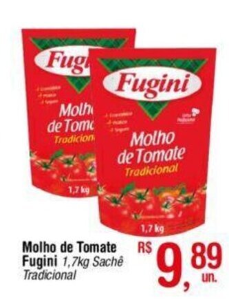 Fort Atacadista Molho de Tomate Fugini 1.7kg oferta