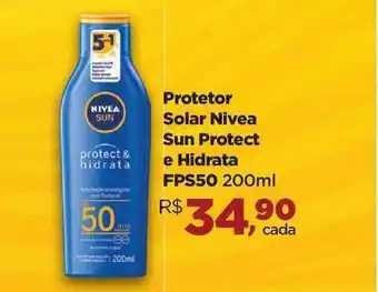 Farmácias Nissei Protetor Solar Nivea Sun Protect E Hidrata Fps50 200ml oferta