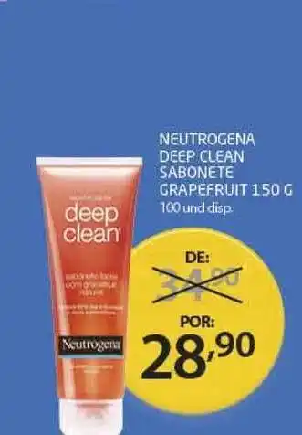 Neutrogena Deep Clean Sabonete Grapefruit 150g