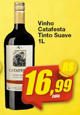Vinho Catafesta Tinto suave 1L