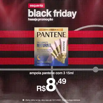 Lojas Americanas Ampola Pantene com 3 15ml oferta