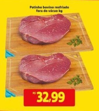 Patinho Bovino resfriado fora do vacuo 1kg