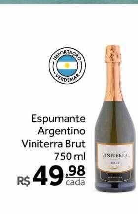 Verdemar Supermercado Espumante argentino viniterra brut oferta