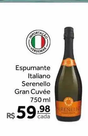 Verdemar Supermercado Espumante italiano serenello gran cuvée oferta